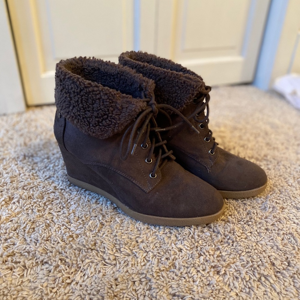 Wedge booties